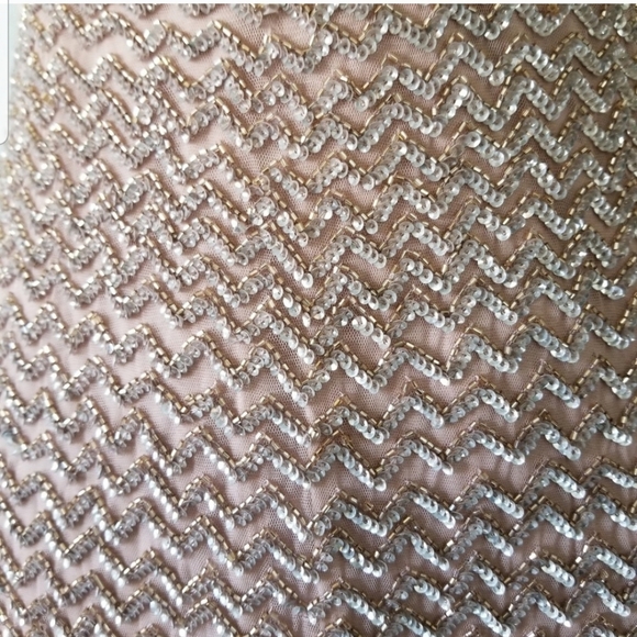 SOLD 💫Adrianna Pap Rose Gold Halter Gown 6 (NWT) - Picture 3 of 8